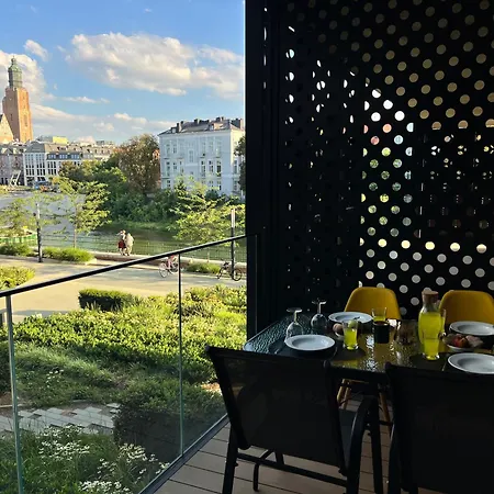 Z Tarasem I Widokiem Na Rzeke Wroapart-pl - With Terrace And River View Wroapart Wroclaw